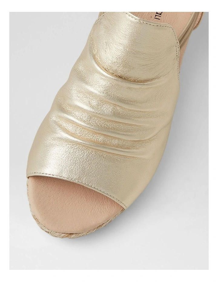 Hlensia Pale Gold Multi Rope Leather Espadrilles image 4