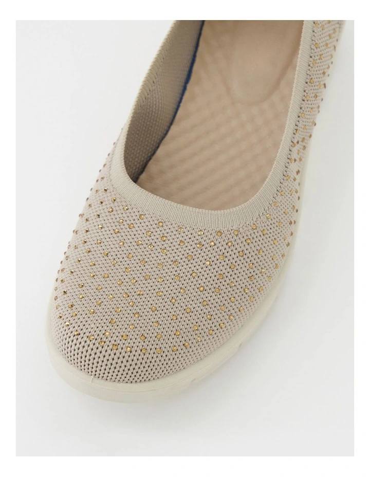 Elissa Taupe Multi Flat Shoes image 4