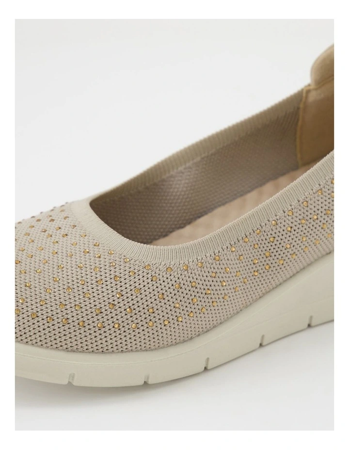 Elissa Taupe Multi Flat Shoes image 5