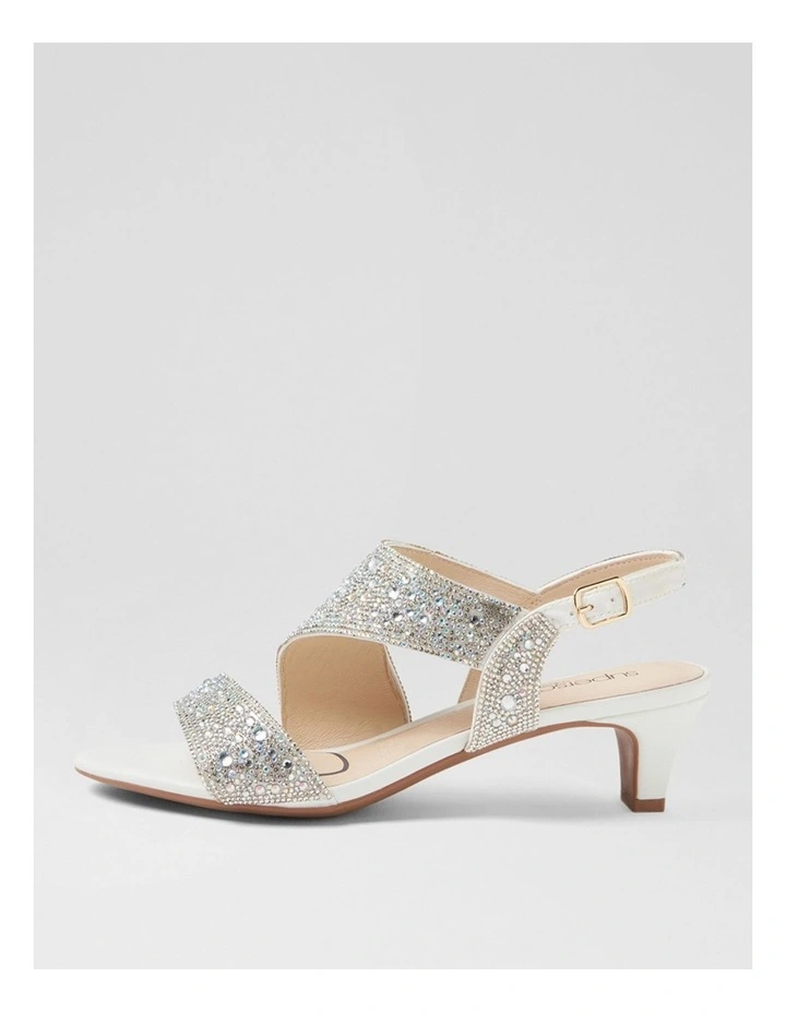 Drews Silver White Jewels Sandals image 1