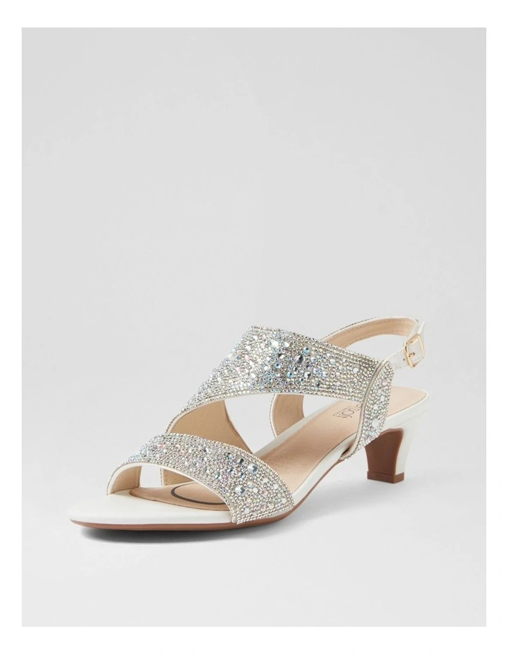Drews Silver White Jewels Sandals image 2