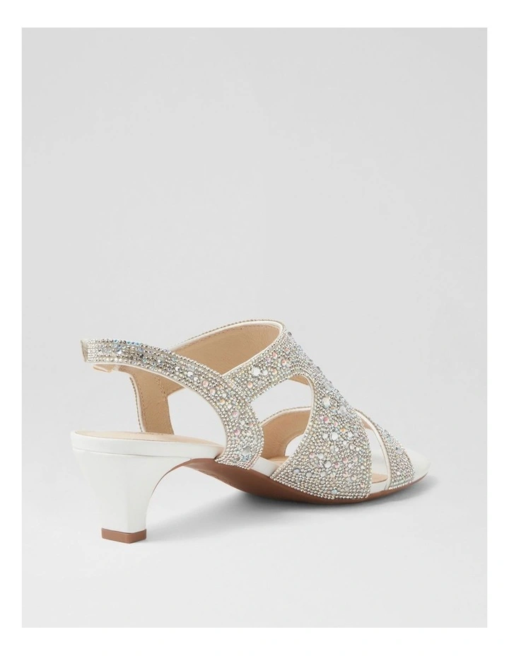 Drews Silver White Jewels Sandals image 3