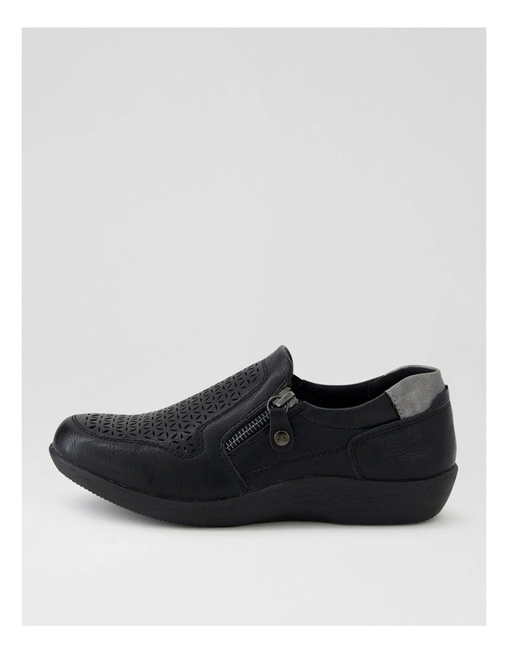 Eleyna Black Slip Ons image 1