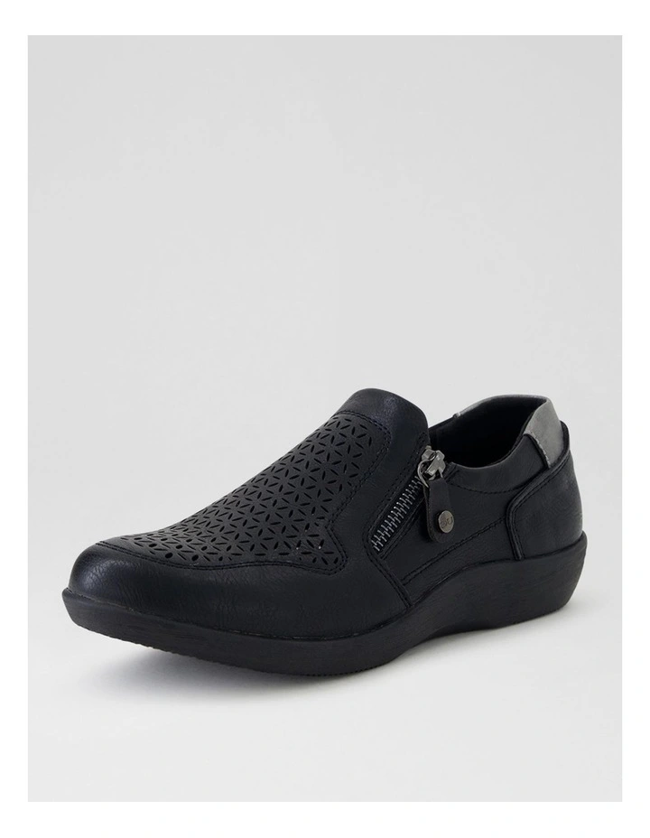 Eleyna Black Slip Ons image 2