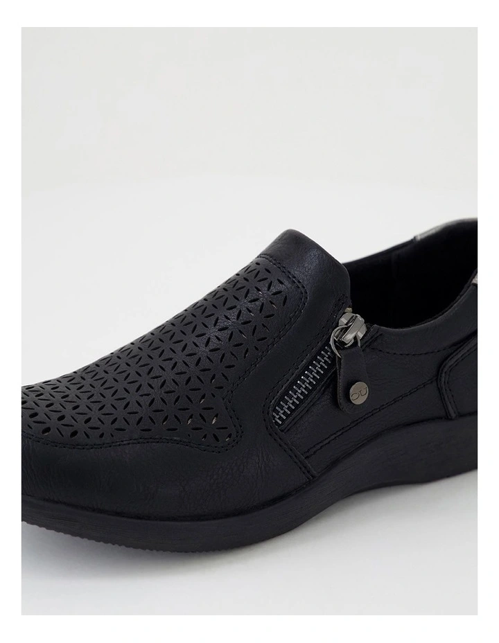 Eleyna Black Slip Ons image 5