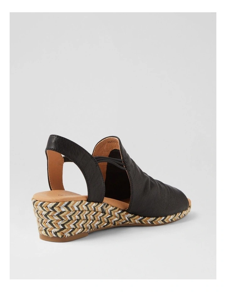 Hlensia Black Multi Rope Leather Sandals image 3