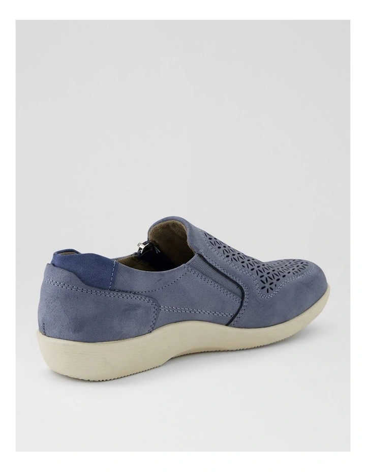 Eleyna Denim Nubuck Pu Slip Ons image 3