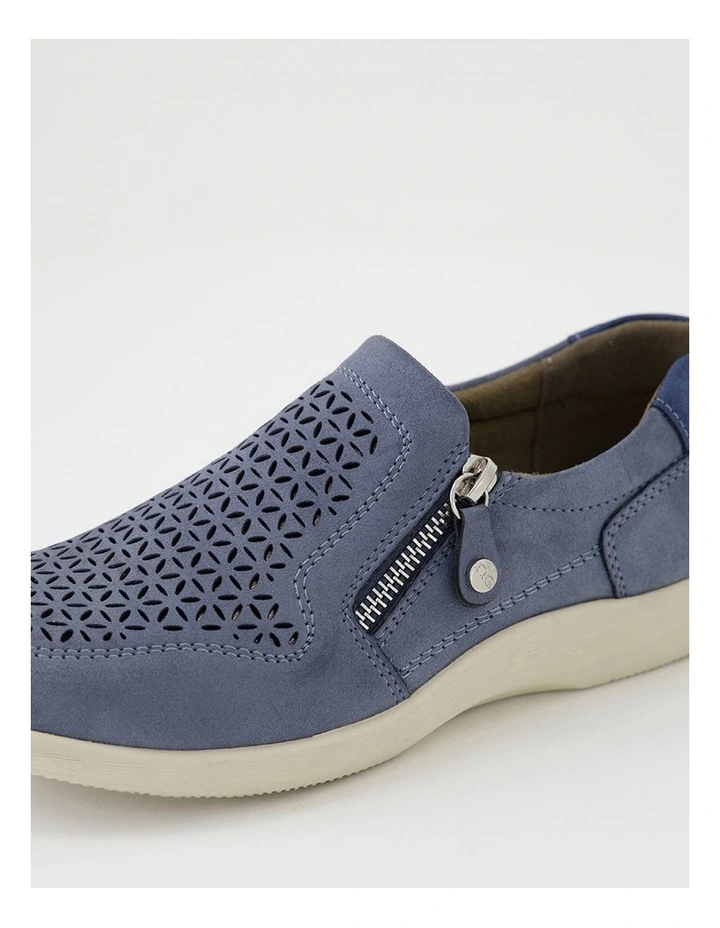 Eleyna Denim Nubuck Pu Slip Ons image 5