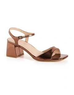 Plus Size WIDE FIT Brooke Patent Heel  in bronze