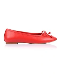 Eugenie Ballet Flats - Red