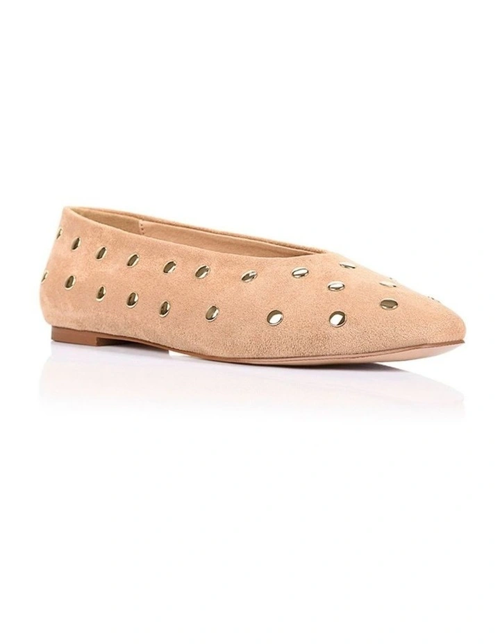 Euri Studded Ballet Flats - Sand Beige Micro image 2