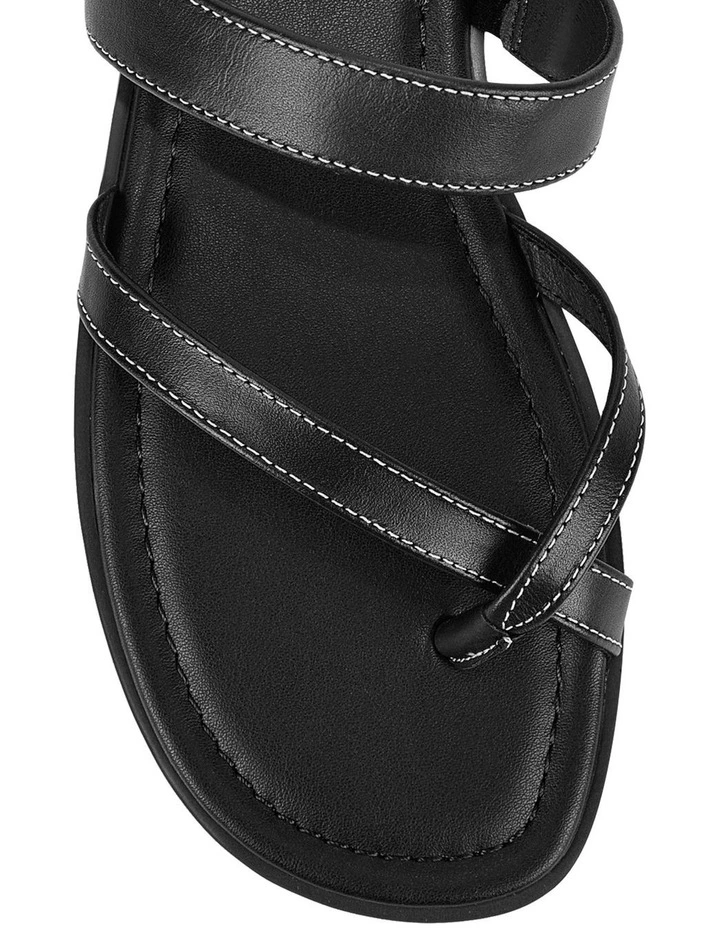 Meadow Flat Sandals - Black Leather image 3