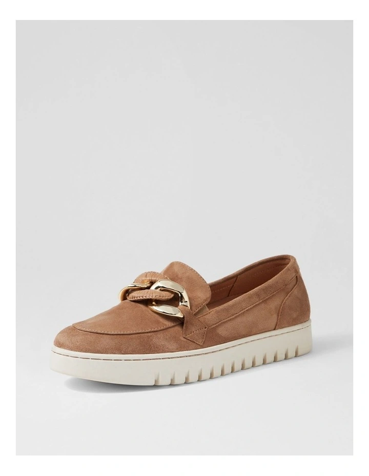 Tesshias Light Choc Suede Flat Shoes image 2