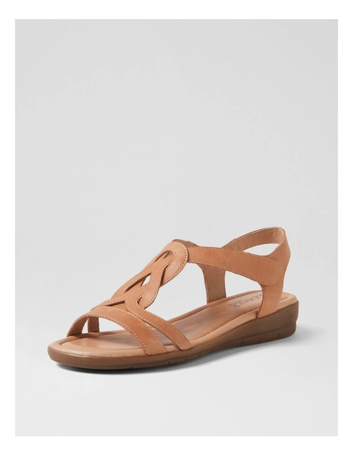 Famie Tan Leather Sandals image 2