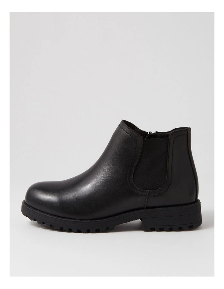 Amo Black Leather Ankle Boots image 1