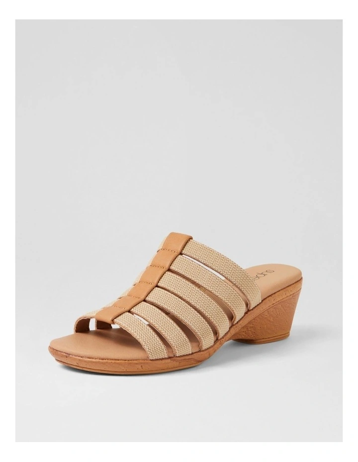 Victorias Natural Leather Elastic Sandals image 2