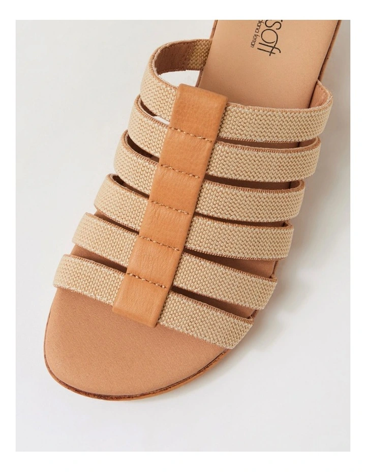 Victorias Natural Leather Elastic Sandals image 4