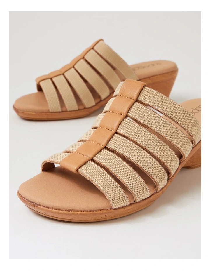 Victorias Natural Leather Elastic Sandals image 5