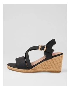 Felleque Black Weave Sandals
