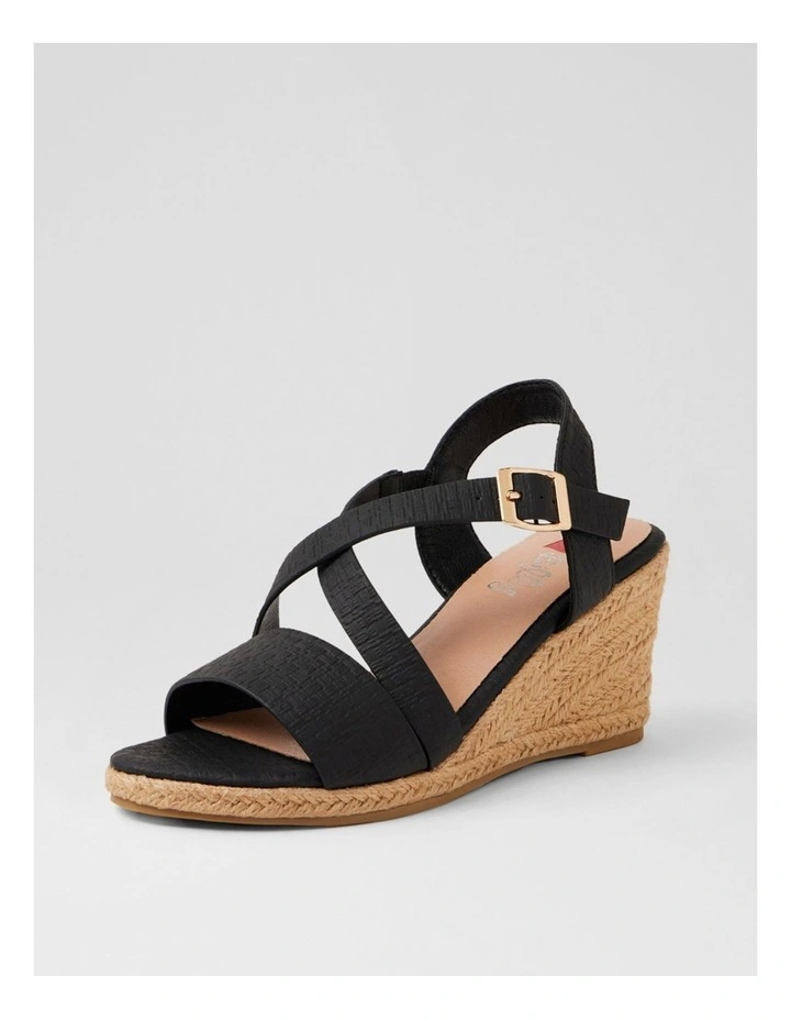 Felleque Black Weave Sandals image 2