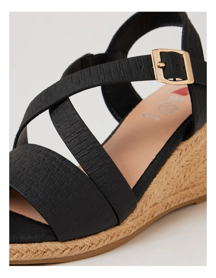 Felleque Black Weave Sandals image 5