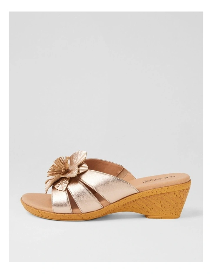 Vincenie Pale Rose Gold Leather Sandals image 1