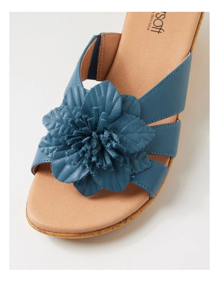 Vincenie Denim Leather Sandals image 4