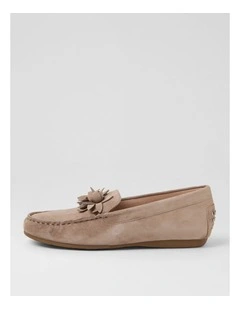 Errin Stone Suede Flat Shoes