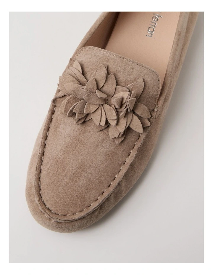 Errin Stone Suede Flat Shoes image 4