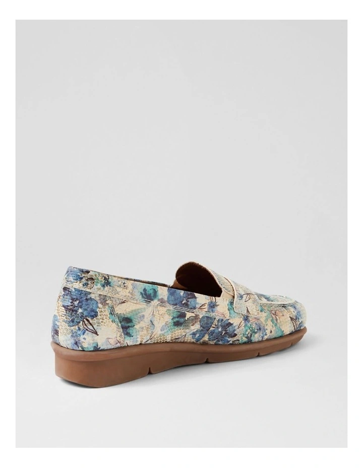 Punis Blue Mix Botanic Leather Loafers image 3