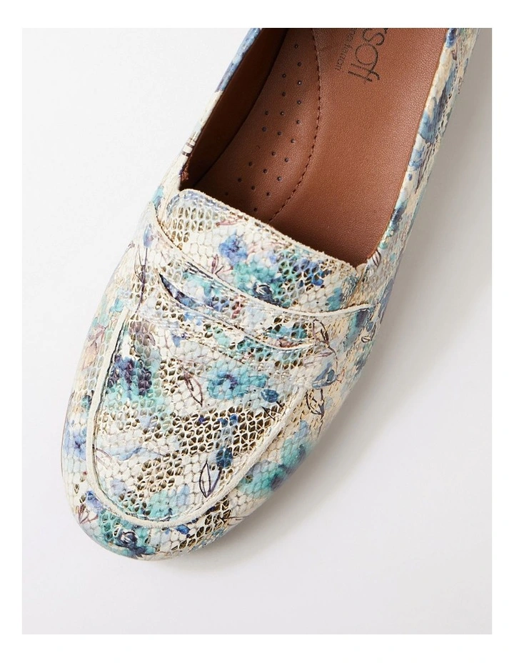 Punis Blue Mix Botanic Leather Loafers image 4