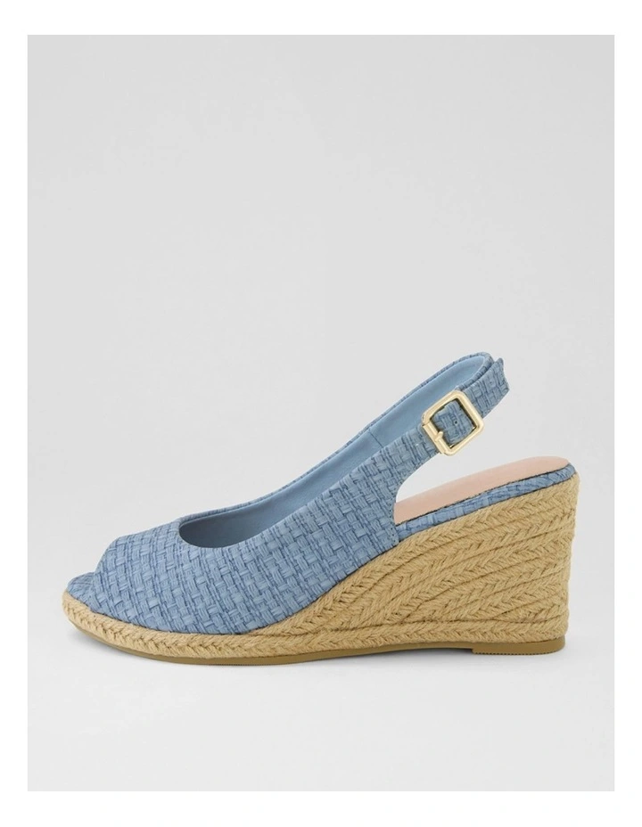 Fabiana Mid Blue Weave Sandals image 1