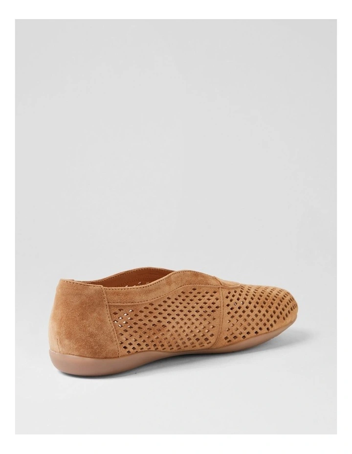 Austin Tan Suede Flat Shoes image 3
