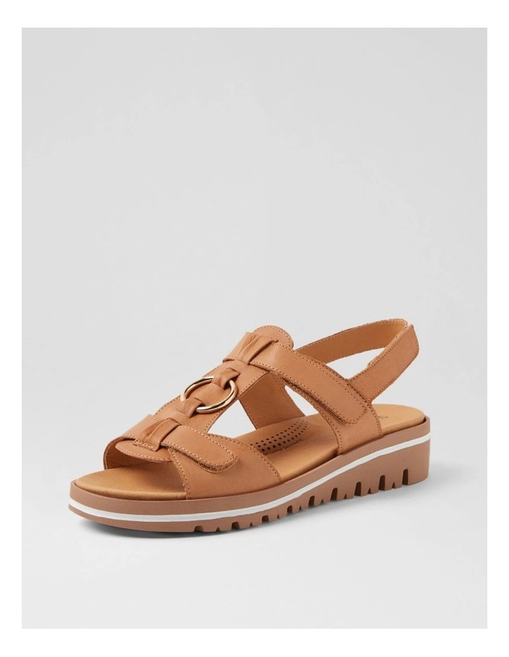 Athleen Dark Tan Leather Sandals image 2