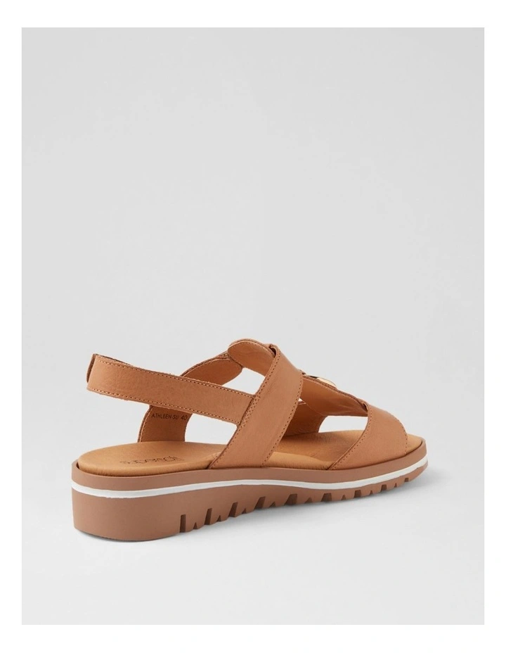 Athleen Dark Tan Leather Sandals image 3