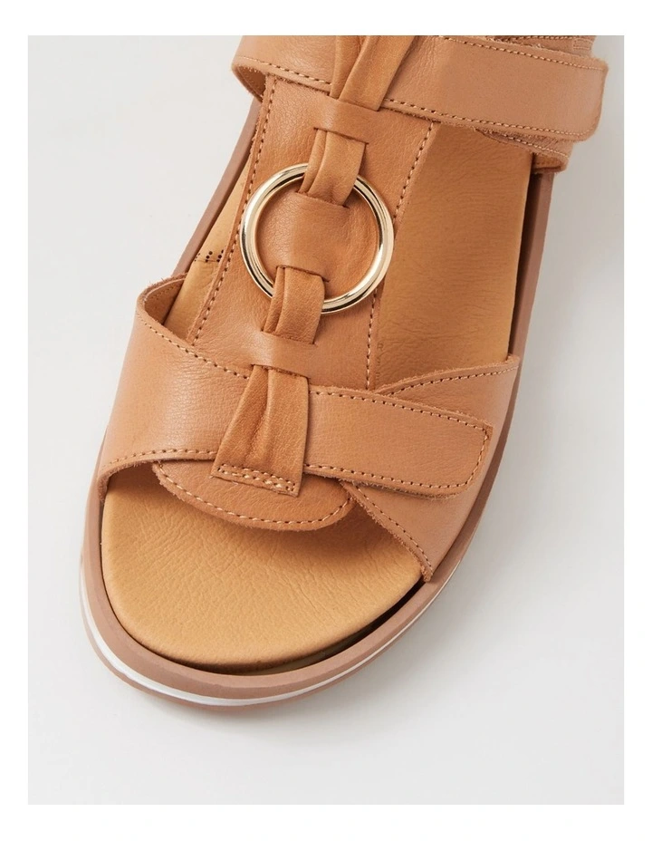 Athleen Dark Tan Leather Sandals image 4