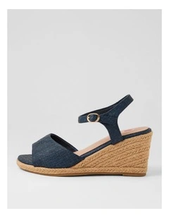 Frazzy Navy Weave Sandals