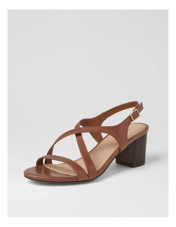 Geness Walnut Dark Brown Leather Sandals image 2