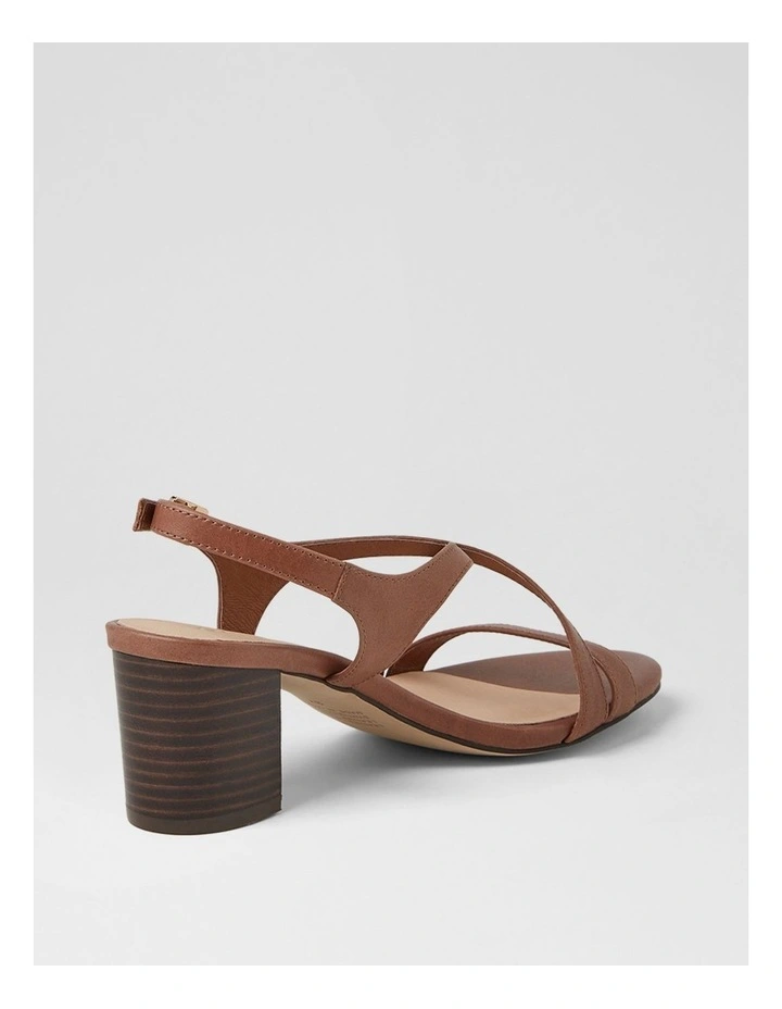 Geness Walnut Dark Brown Leather Sandals image 3