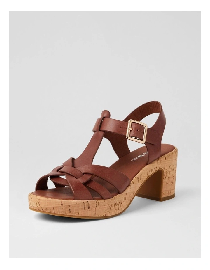 Billas Walnut Cork Leather Sandals image 2