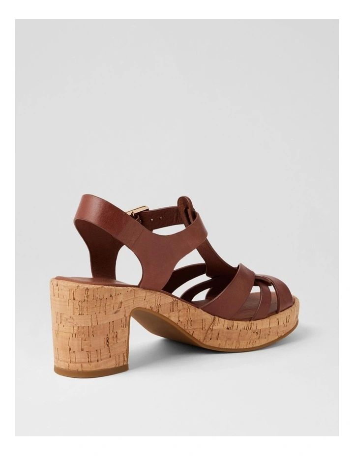 Billas Walnut Cork Leather Sandals image 3