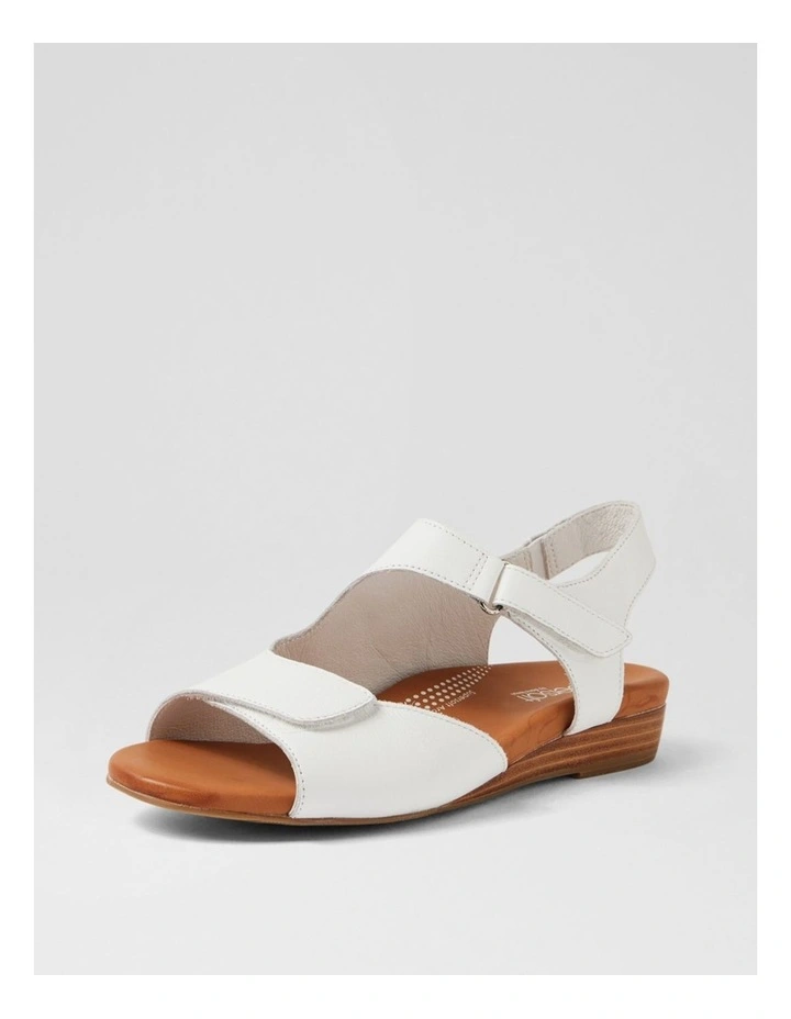 Jarrine White Leather Sandals image 2