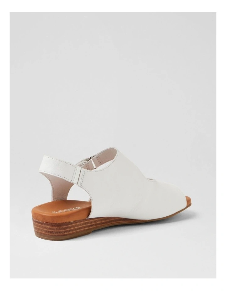 Jarrine White Leather Sandals image 3