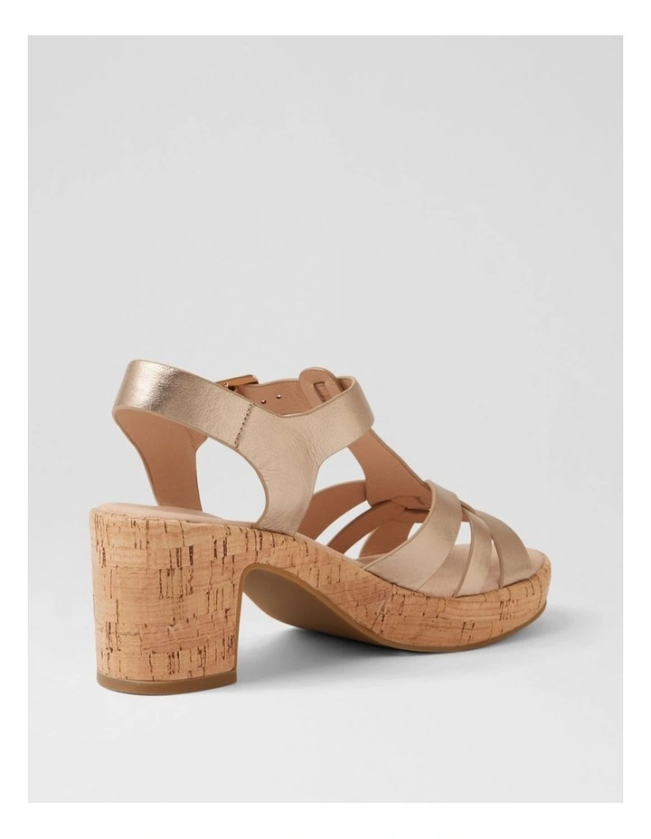Billas Champagne Cork Leather Sandals image 3