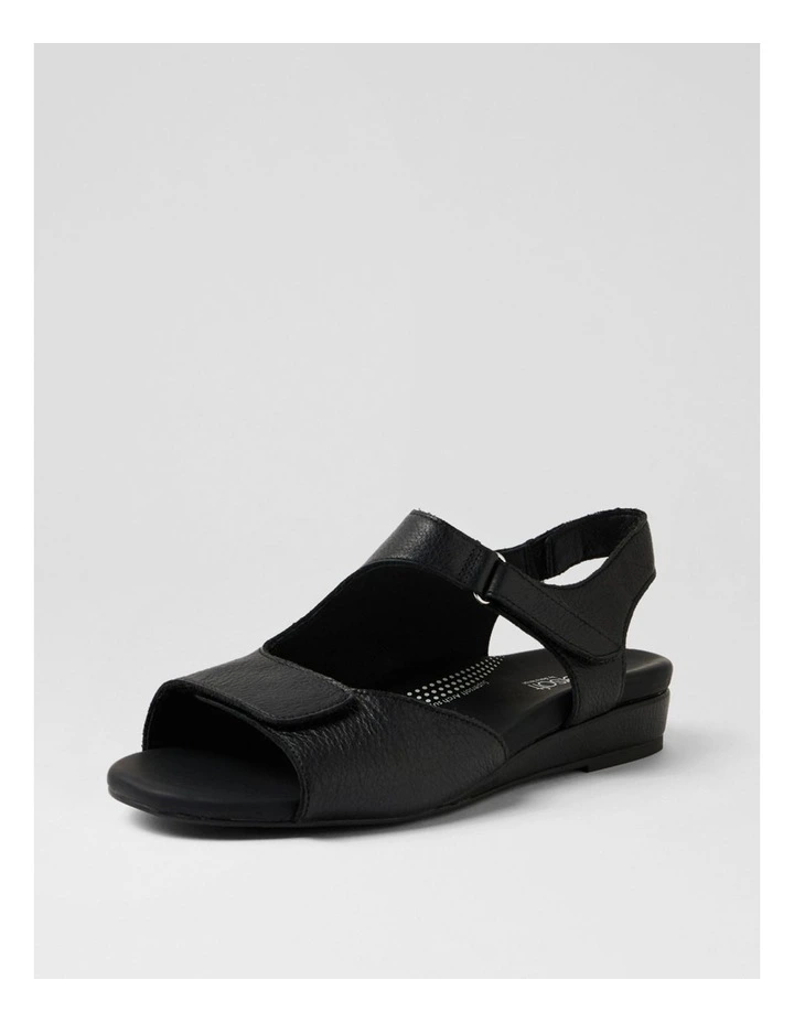 Jarrine Black Leather Sandals image 2