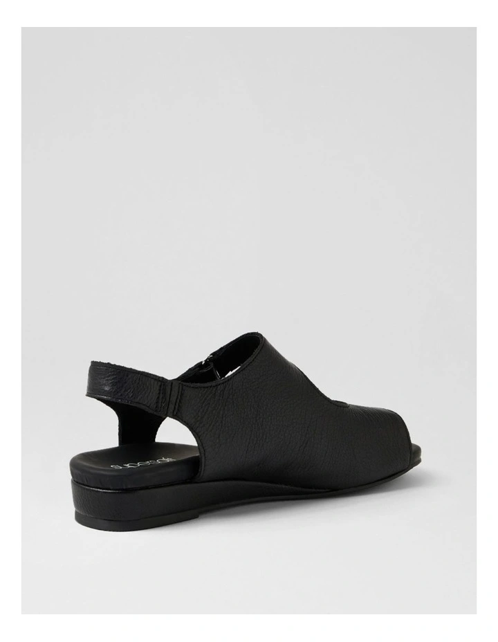 Jarrine Black Leather Sandals image 3