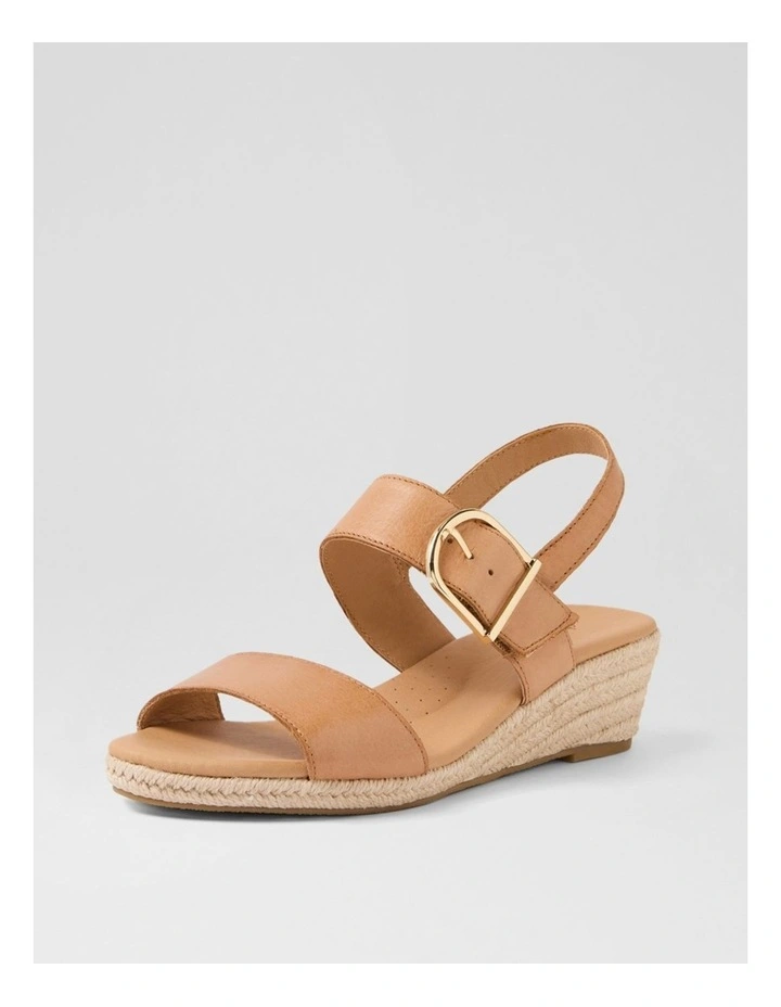 Hucy Dark Tan Leather Sandals image 2