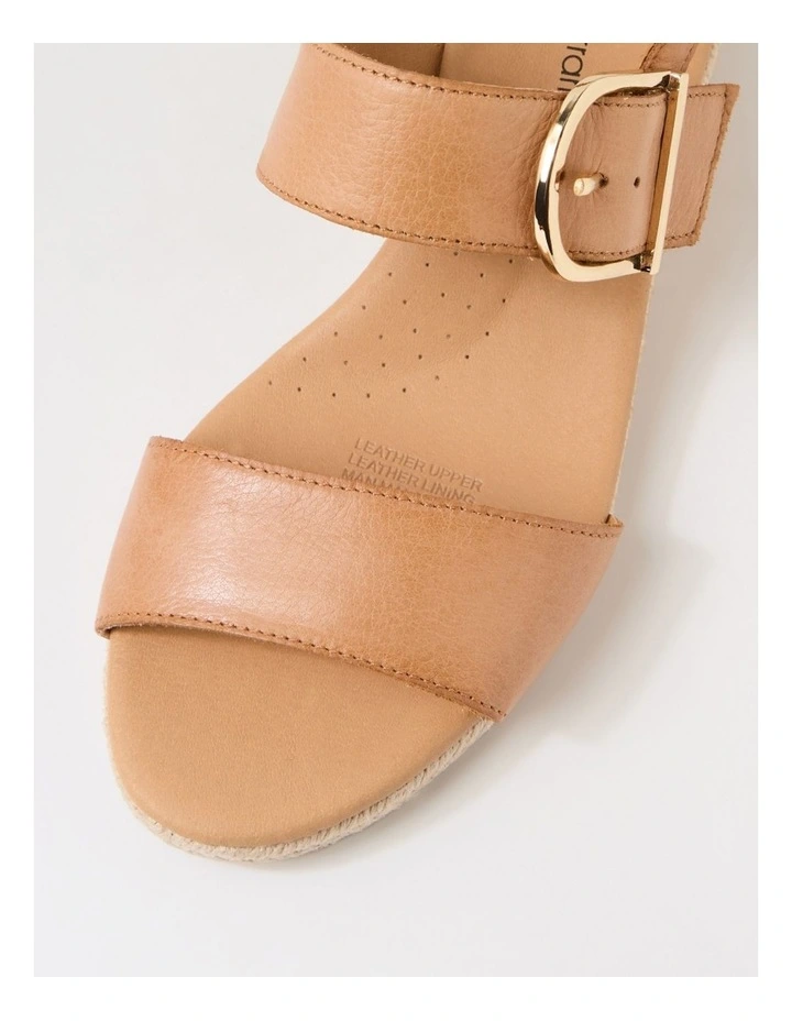 Hucy Dark Tan Leather Sandals image 4