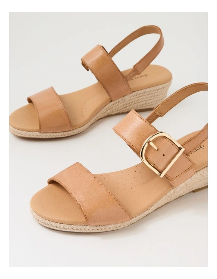 Hucy Dark Tan Leather Sandals image 5