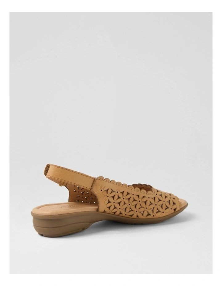 Benisie Dark Tan Leather Sandals image 3